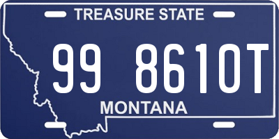 MT license plate 998610T