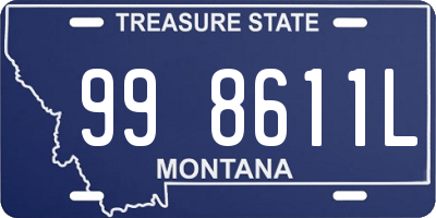 MT license plate 998611L