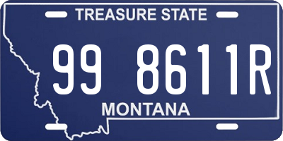 MT license plate 998611R