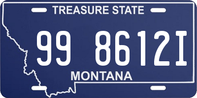 MT license plate 998612I