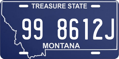 MT license plate 998612J