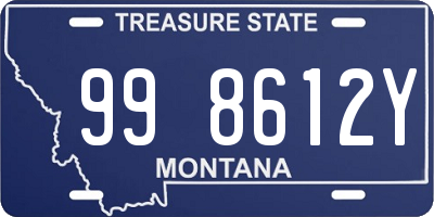 MT license plate 998612Y