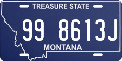 MT license plate 998613J