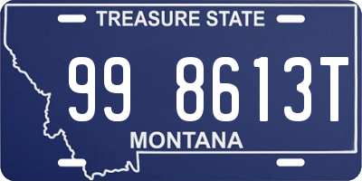 MT license plate 998613T