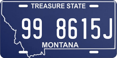 MT license plate 998615J