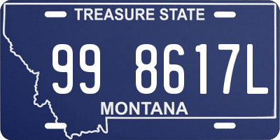 MT license plate 998617L