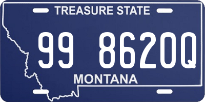 MT license plate 998620Q