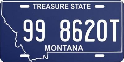 MT license plate 998620T