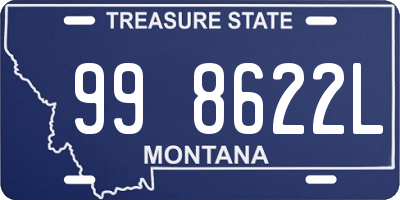 MT license plate 998622L