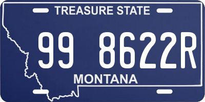 MT license plate 998622R