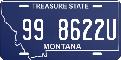 MT license plate 998622U