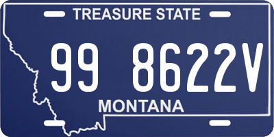 MT license plate 998622V