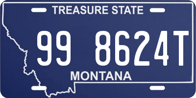 MT license plate 998624T