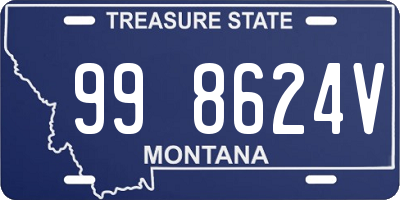 MT license plate 998624V