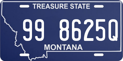 MT license plate 998625Q