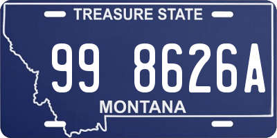 MT license plate 998626A