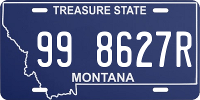 MT license plate 998627R