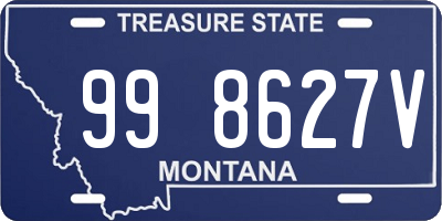 MT license plate 998627V