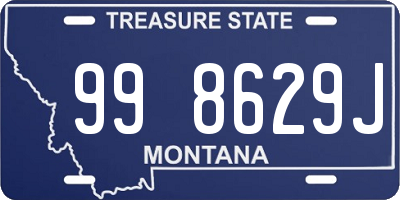 MT license plate 998629J