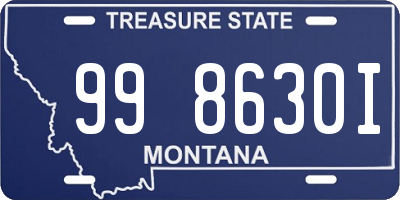 MT license plate 998630I