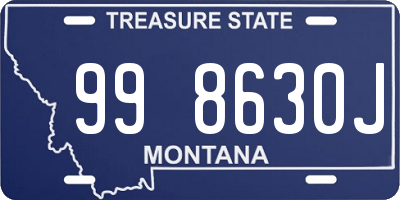 MT license plate 998630J