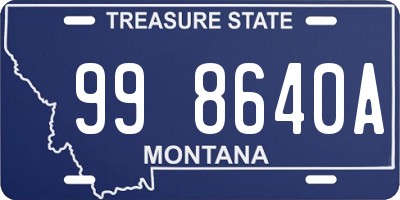 MT license plate 998640A