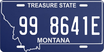 MT license plate 998641E