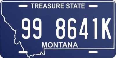 MT license plate 998641K