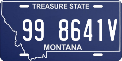 MT license plate 998641V