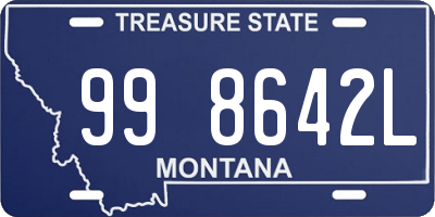 MT license plate 998642L