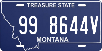 MT license plate 998644V