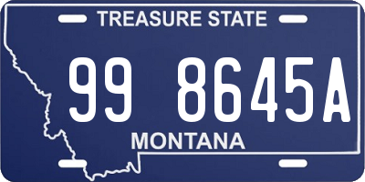 MT license plate 998645A