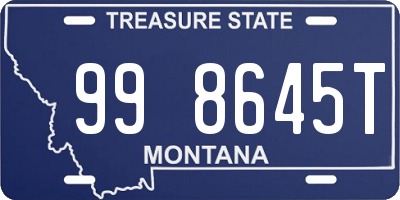 MT license plate 998645T