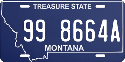 MT license plate 998664A