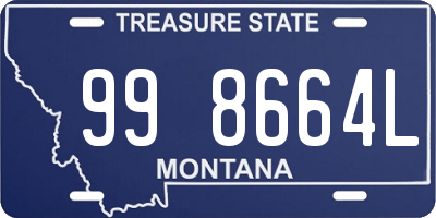 MT license plate 998664L