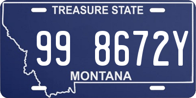 MT license plate 998672Y