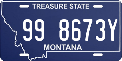 MT license plate 998673Y