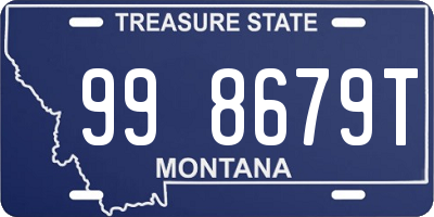 MT license plate 998679T