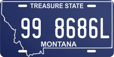 MT license plate 998686L