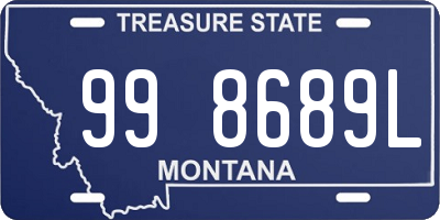 MT license plate 998689L