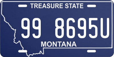 MT license plate 998695U