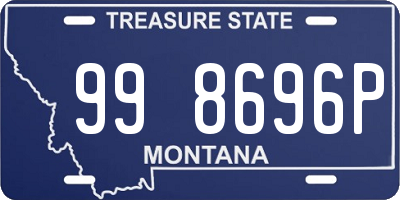 MT license plate 998696P