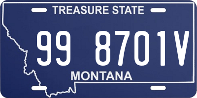 MT license plate 998701V