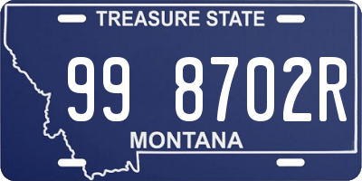 MT license plate 998702R