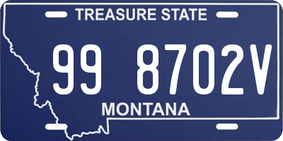 MT license plate 998702V