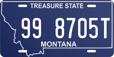 MT license plate 998705T