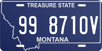 MT license plate 998710V