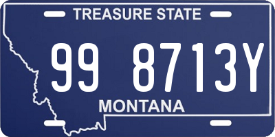 MT license plate 998713Y