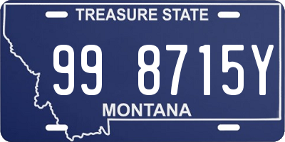 MT license plate 998715Y