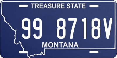 MT license plate 998718V